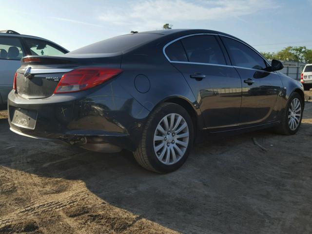 W04GR5EC3B1002319 - 2011 BUICK REGAL CXL BLACK photo 4