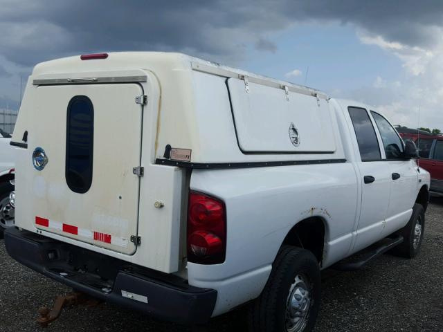 3D7KS28D28G228181 - 2008 DODGE RAM 2500 S WHITE photo 4