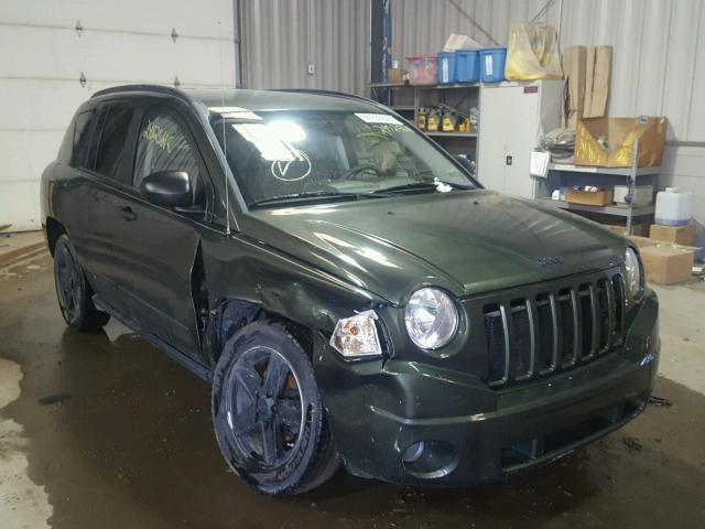 1J8FT47W98D790754 - 2008 JEEP COMPASS SP GREEN photo 1