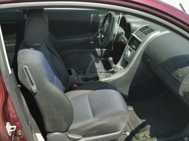 JTKDE177350039130 - 2005 TOYOTA SCION TC 勃艮第红 照片 5