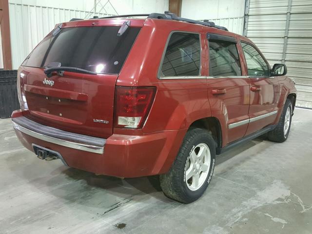 1J4HS58N85C696732 - 2005 JEEP GRAND CHER RED photo 4