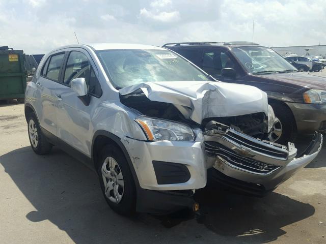 3GNCJKSB8FL253249 - 2015 CHEVROLET TRAX LS SILVER photo 1