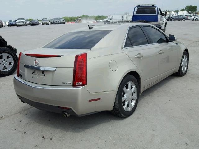 1G6DF577980178696 - 2008 CADILLAC CTS BEIGE photo 4