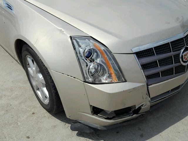 1G6DF577980178696 - 2008 CADILLAC CTS BEIGE photo 9