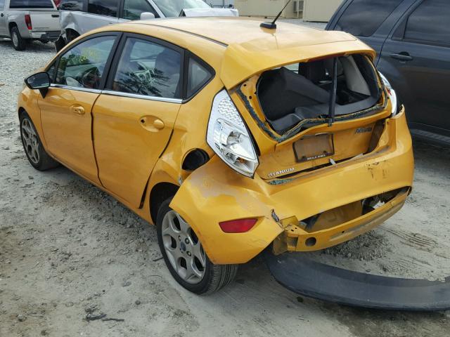 3FADP4FJ1DM154133 - 2013 FORD FIESTA TIT YELLOW photo 3