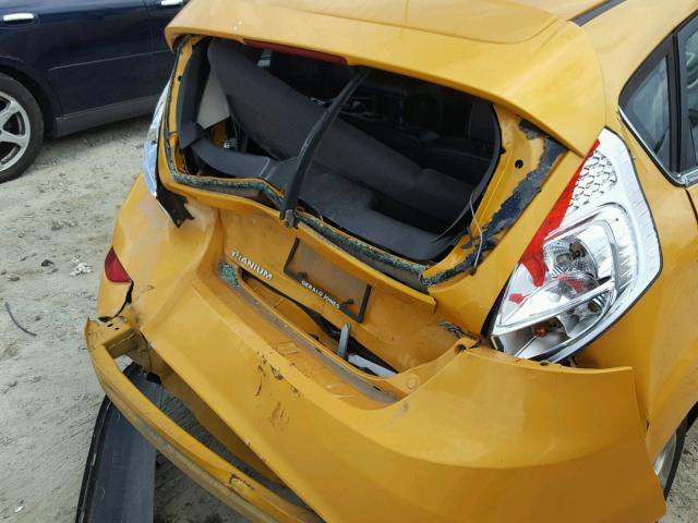 3FADP4FJ1DM154133 - 2013 FORD FIESTA TIT YELLOW photo 9