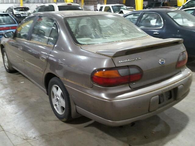 1G1NE52J52M586824 - 2002 CHEVROLET MALIBU LS GOLD photo 3