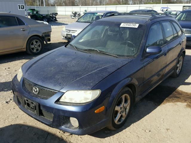 JM1BJ246521461160 - 2002 MAZDA PROTEGE PR BLUE photo 2