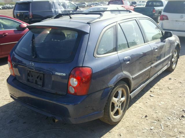 JM1BJ246521461160 - 2002 MAZDA PROTEGE PR BLUE photo 4