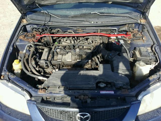 JM1BJ246521461160 - 2002 MAZDA PROTEGE PR BLUE photo 7