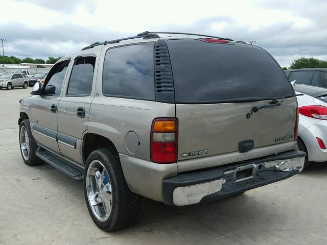 1GNEC13Z22R137198 - 2002 CHEVROLET TAHOE C150 BEIGE photo 3