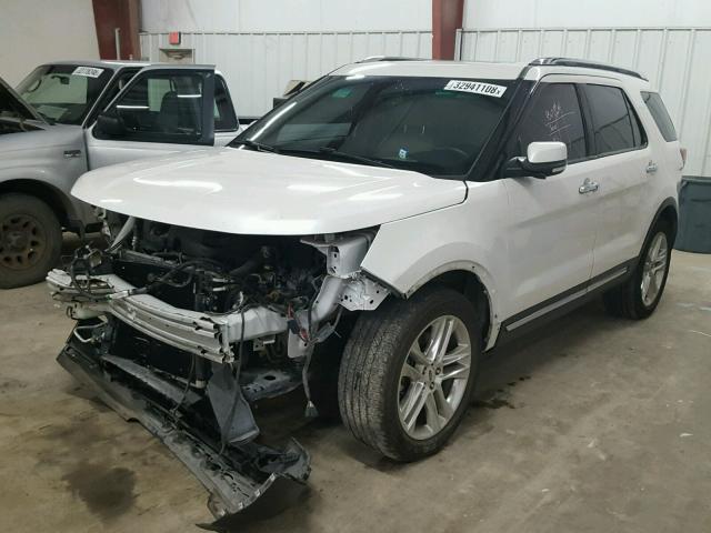 1FM5K7F80GGA24804 - 2016 FORD EXPLORER L WHITE photo 2