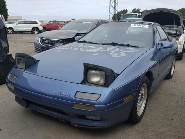 JM1FC3525L0711789 - 1990 MAZDA RX7 BLUE photo 2