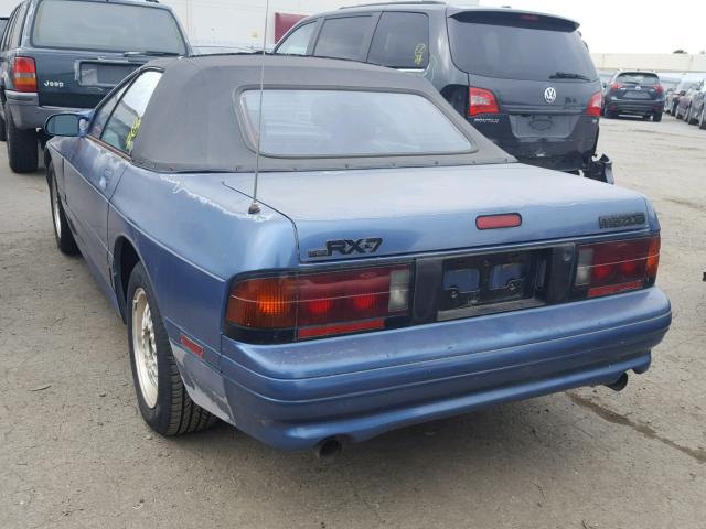 JM1FC3525L0711789 - 1990 MAZDA RX7 BLUE photo 3