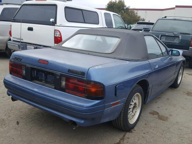 JM1FC3525L0711789 - 1990 MAZDA RX7 BLUE photo 4