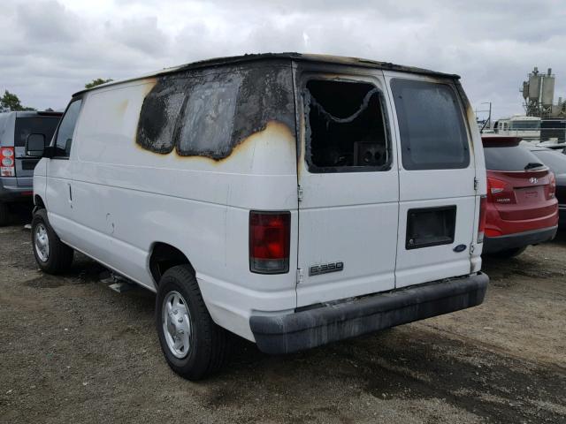 1FTSE34L97DB26473 - 2007 FORD ECONOLINE WHITE photo 3