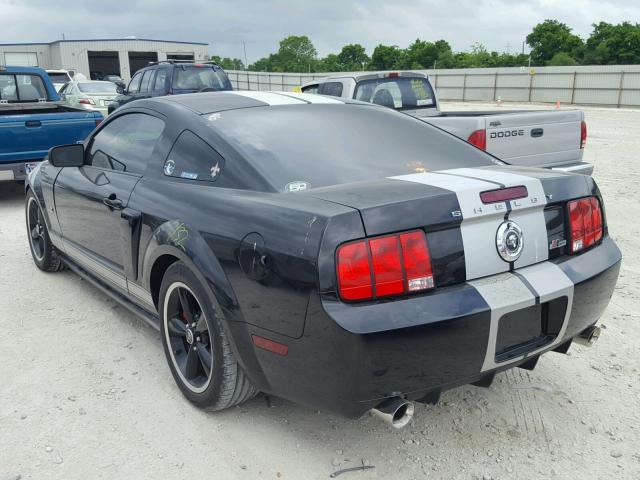 1ZVHT82H575290595 - 2007 FORD MUSTANG GT BLACK photo 3