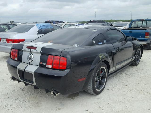 1ZVHT82H575290595 - 2007 FORD MUSTANG GT BLACK photo 4