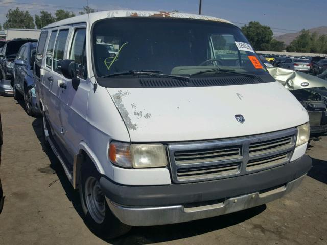 2B6HB21X5VK512495 - 1997 DODGE RAM VAN B2 WHITE photo 1