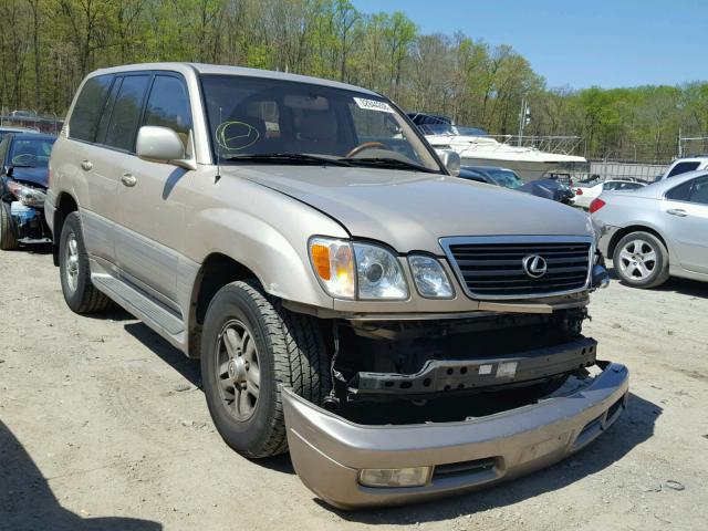 JTJHT00W823521013 - 2002 LEXUS LX 470 GOLD photo 1