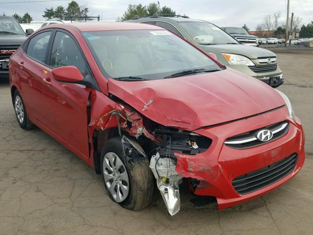 KMHCT4AE4GU139956 - 2016 HYUNDAI ACCENT SE RED photo 1