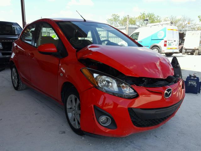 JM1DE1LY9C0135475 - 2012 MAZDA MAZDA2 RED photo 1