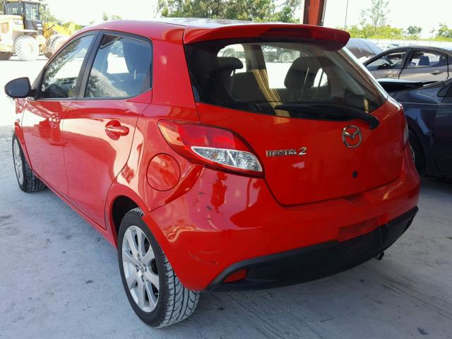 JM1DE1LY9C0135475 - 2012 MAZDA MAZDA2 RED photo 3