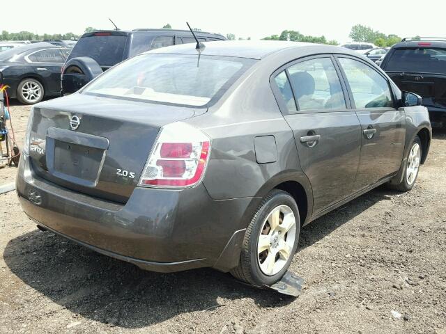 3N1AB61E37L663090 - 2007 NISSAN SENTRA 2.0 GRAY photo 4