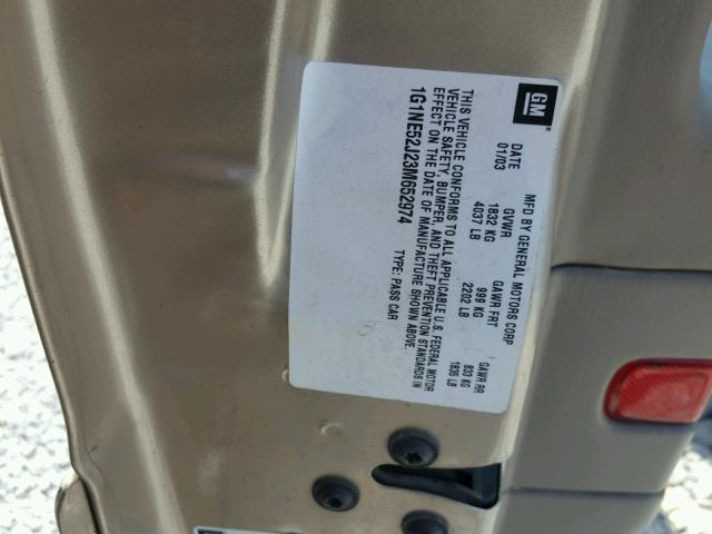 1G1NE52J23M652974 - 2003 CHEVROLET MALIBU LS 银色 照片 10