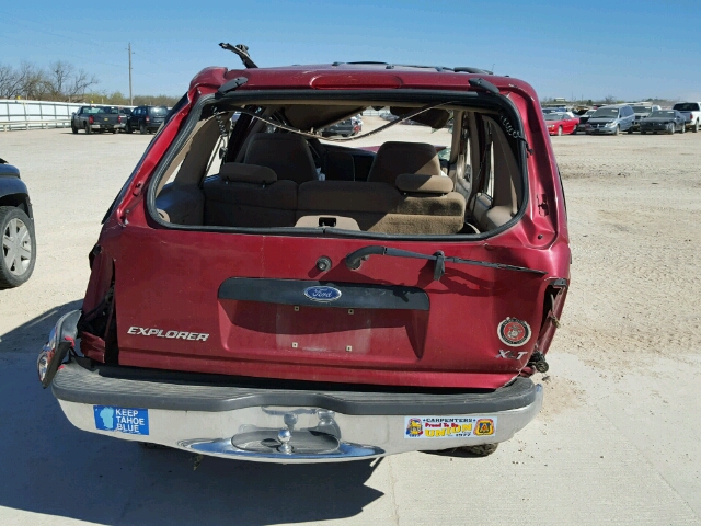 1FMZU34E6WZB50729 - 1998 FORD EXPLORER MAROON photo 10