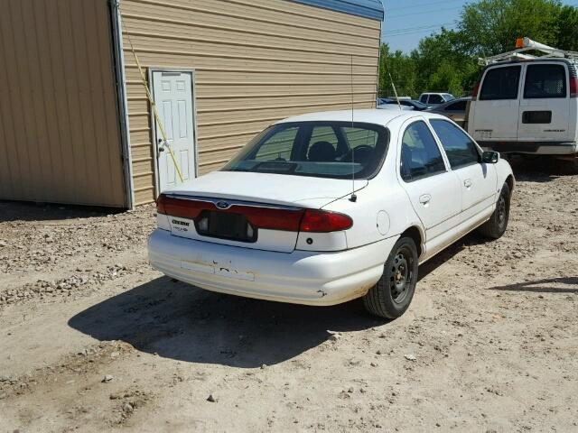 1FAFP6635WK202829 - 1998 FORD CONTOUR LX WHITE photo 4