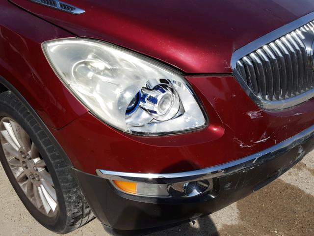 5GAER23738J113464 - 2008 BUICK ENCLAVE CX RED photo 9