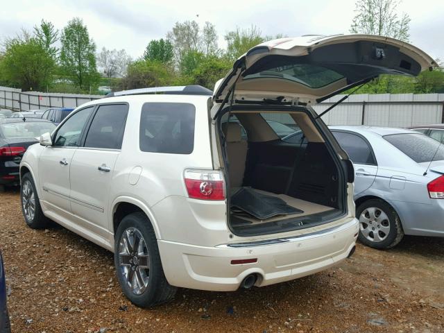 1GKKVTED5CJ314284 - 2012 GMC ACADIA DEN WHITE photo 3