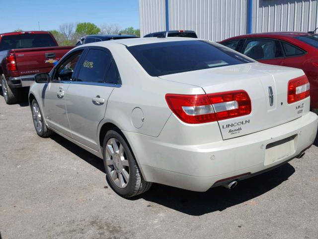 3LNHM28T68R615788 - 2008 LINCOLN MKZ TAN photo 3