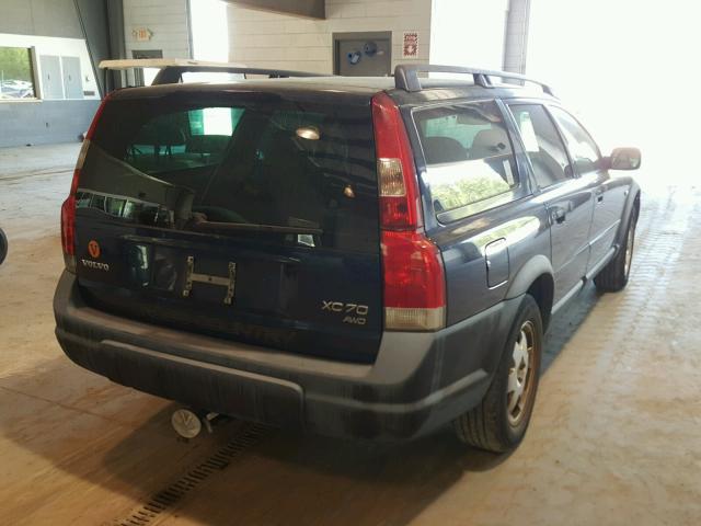 YV1SZ59H741134566 - 2004 VOLVO XC70 BLUE photo 4