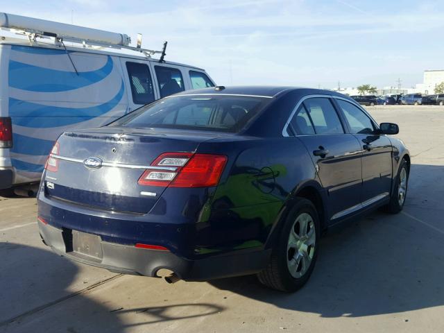 1FAHP2M87DG108130 - 2013 FORD TAURUS POL BLUE photo 4