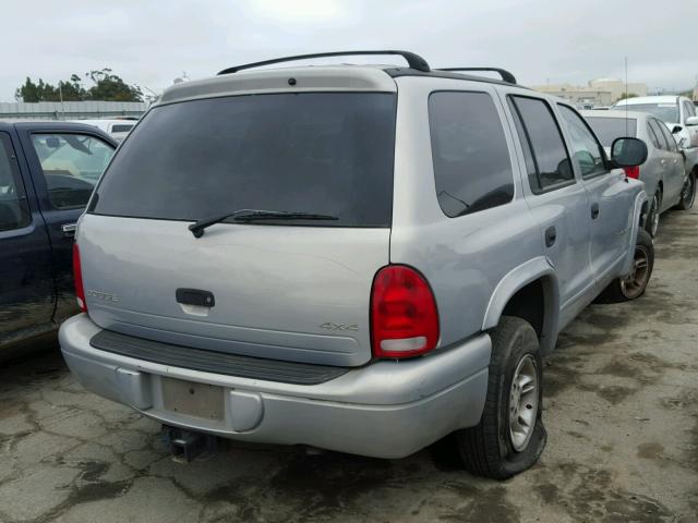 1B4HS28Z4WF222880 - 1998 DODGE DURANGO GRAY photo 4