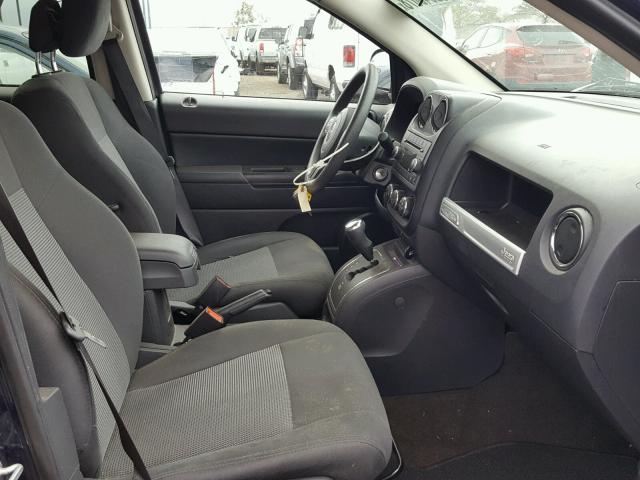 1C4NJCBA3FD386411 - 2015 JEEP COMPASS SP BLUE photo 5