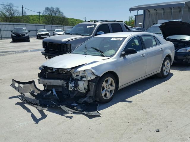 1G1ZA5EUXBF153247 - 2011 CHEVROLET MALIBU LS ვერცხლისფერი ფოტო 2