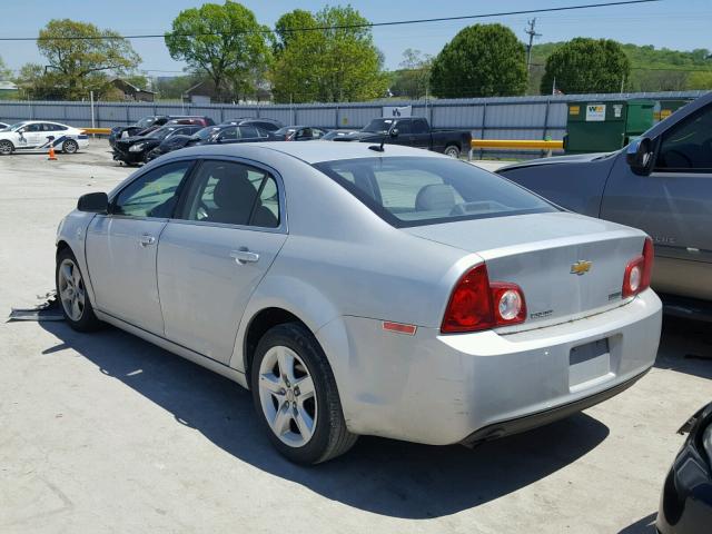 1G1ZA5EUXBF153247 - 2011 CHEVROLET MALIBU LS ვერცხლისფერი ფოტო 3