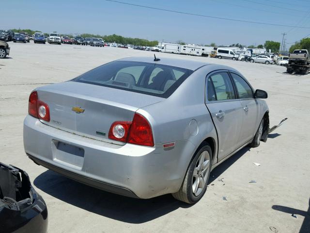 1G1ZA5EUXBF153247 - 2011 CHEVROLET MALIBU LS ვერცხლისფერი ფოტო 4