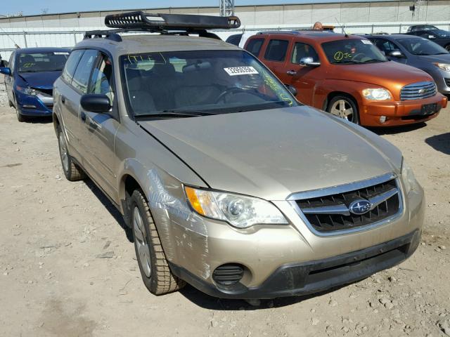 4S4BP60CX87352955 - 2008 SUBARU OUTBACK GOLD photo 1