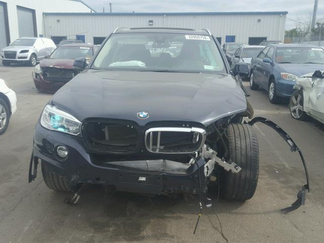 5UXKR6C50F0J77647 - 2015 BMW X5 XDRIVE5 BLUE photo 7