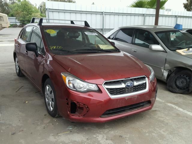 JF1GPAA66E9285184 - 2014 SUBARU IMPREZA BA RED photo 1