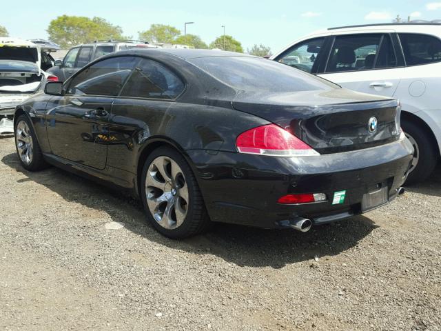 WBAEH73495B192789 - 2005 BMW 645 CI AUT BLACK photo 3