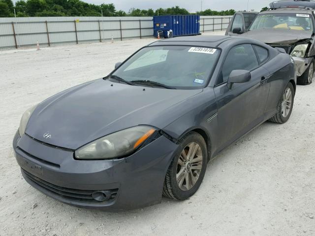 KMHHM66D67U257554 - 2007 HYUNDAI TIBURON GS GRAY photo 2