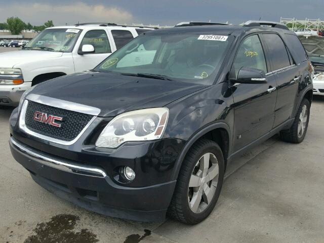 1GKER33D69J203577 - 2009 GMC ACADIA SLT BLACK photo 2