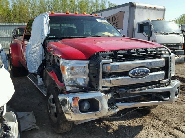 1FT8W3DT7BEA93788 - 2011 FORD F350 SUPER RED photo 1