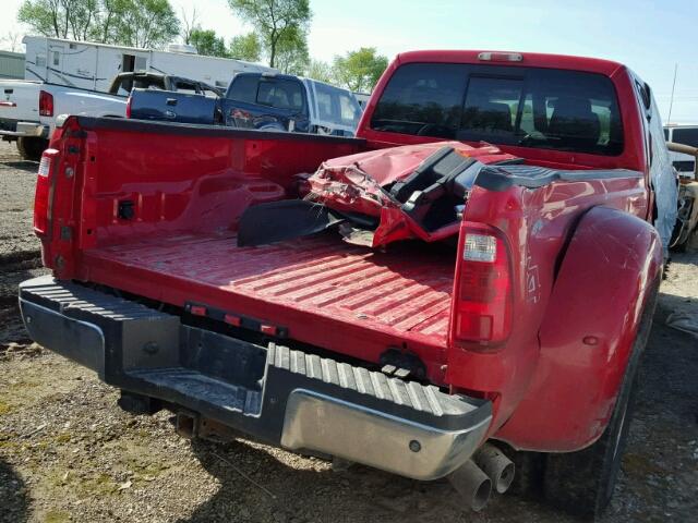 1FT8W3DT7BEA93788 - 2011 FORD F350 SUPER RED photo 4