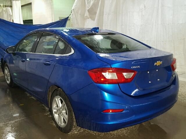 1G1BE5SM4H7143262 - 2017 CHEVROLET CRUZE LT BLUE photo 3